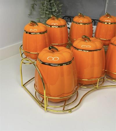 Pumpkin 15 Parça Porselen Baharat Takımı