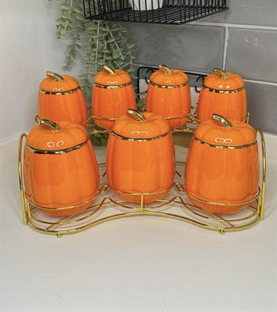 Pumpkin 15 Parça Porselen Baharat Takımı