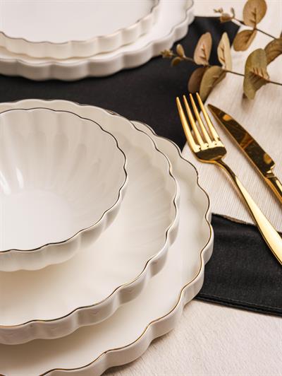 Royal Charme Florıa 24 Parca Gold Yemek Takımı