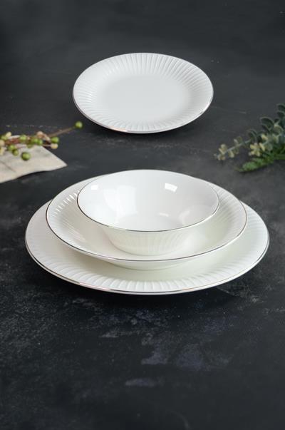 Royal Charme Gloria Goldyaldızlı 24 Parça Porselen Yemek Takımı