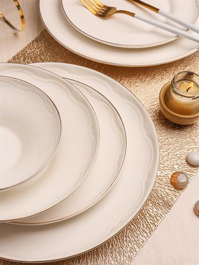 Royal Charme Lina Gold Yaldızlı 24 Parça Porselen Yemek Takımı
