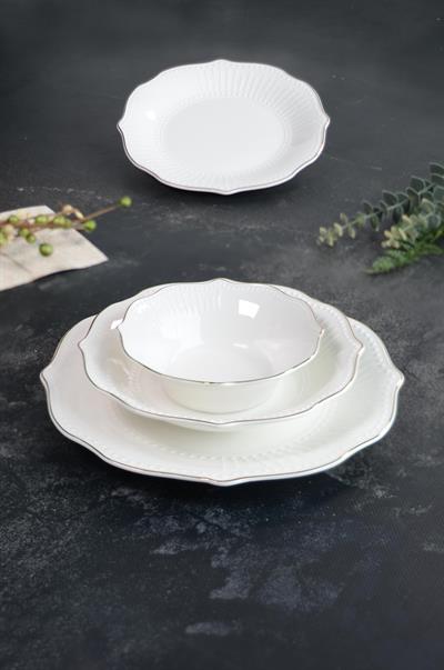 Royal Charme Merry Gold Yaldızlı 24 Parça Porselen Yemek Takımı