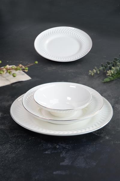 Royal Charme Rebecca Gold Yaldızlı 24 Parça Porselen Yemek Takımı