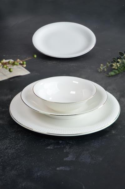 Royal Charme Sarah Gold Yaldızlı 24 Parça Porselen Yemek Takımı