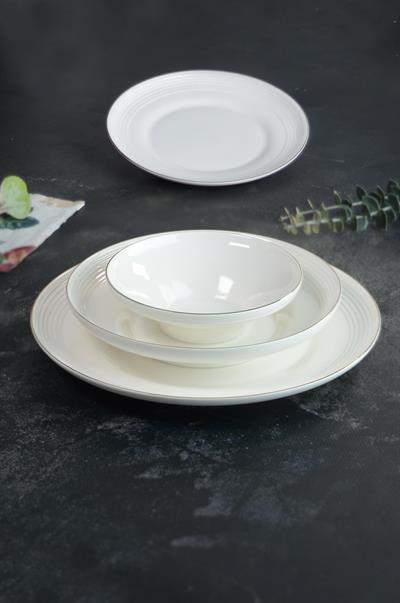 Royal Charme Valery Gold Yaldızlı 24 Parça Porselen Yemek Takımı