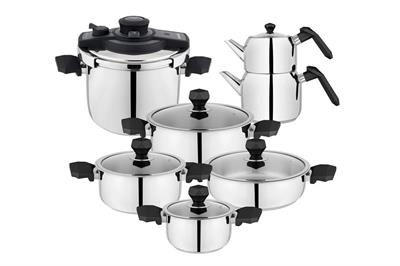 Schafer New Honor 13 Parça Çelik Tencere Seti