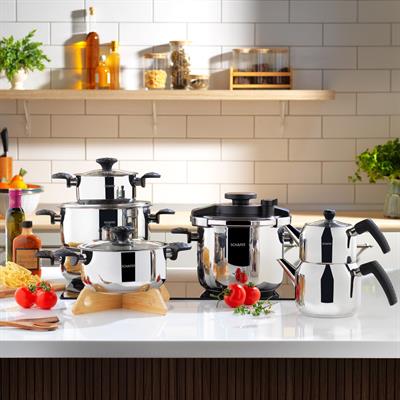 Schafer New Honor 13 Parça Çelik Tencere Seti