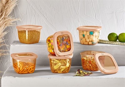 Vip Ahmet Kumsal Kare Saklama Kabı 550 Ml 6 Adet