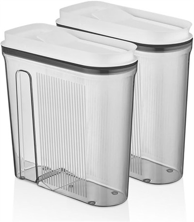 Vip Ahmet Luks Erzak Saklama Kabı, Şeffaf Füme 2X4 Lt