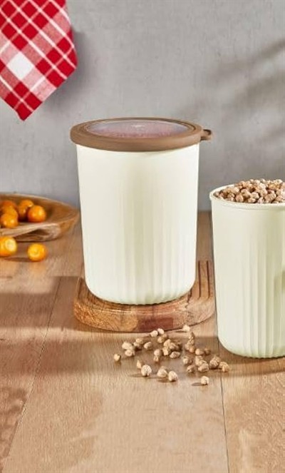 Vip Ahmet Vakumlu Saklama Kabı Silindir, Kumsal 2, 10 Lt*4Lü