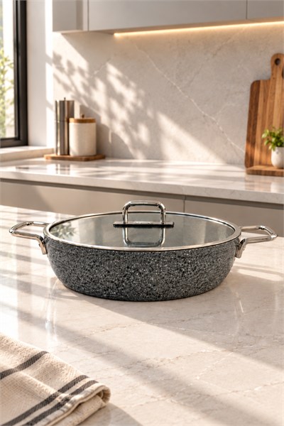 Zest Peakstone 24cm Basık Tencere