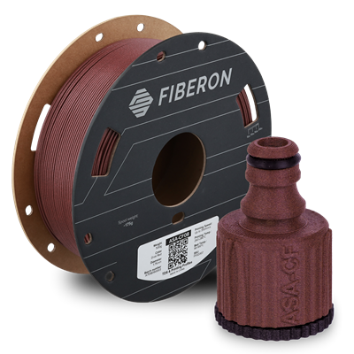 Fiberon ASA-CF08 Koyu Kırmızı Filament | UV Dayanımlı Karbon Fiber