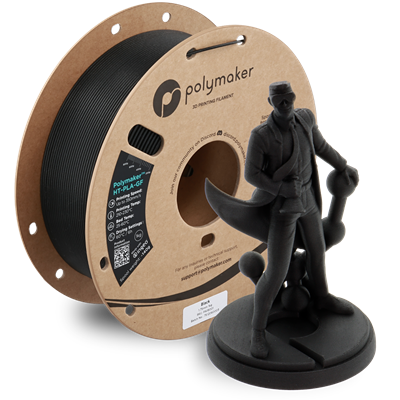 Polymaker HT-PLA-GF Filament Siyah