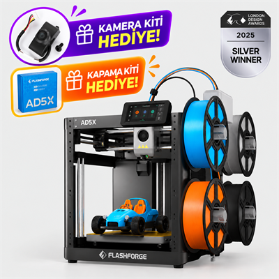 Flashforge Adventurer 5X 3D Yazıcı | Kamera Kiti ve Kapama Kiti Hediye