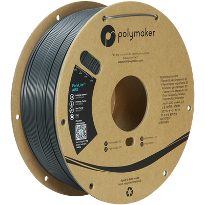 PolyLite ABS Filament Koyu Gri – Dayanıklı ve Profesyonel 3D Baskı