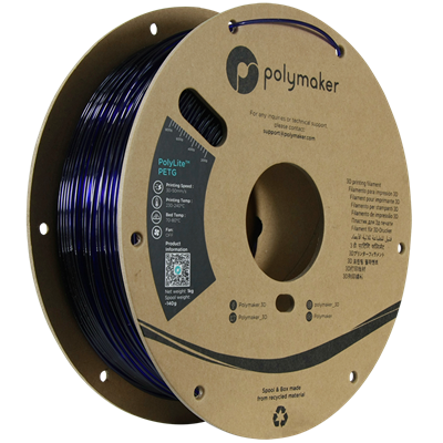 PolyLite PETG Translucent Filament Mavi - 1 kg 1.75mm
