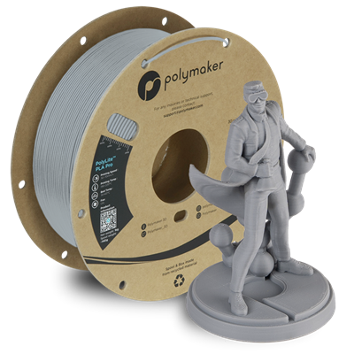 PolyLite PLA Pro Filament Gri - Dayanıklı ve Kolay Baskı