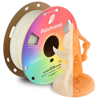 PolyLite PLA UV Işıkta Renk Değiştiren Filament (Natürel - Turuncu)
