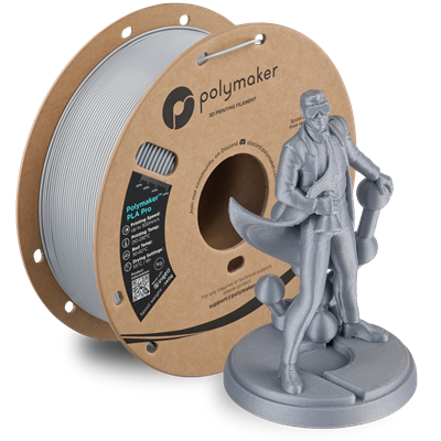 Polymaker PLA Pro Filament Metalik Gümüş - 1kg 1.75mm