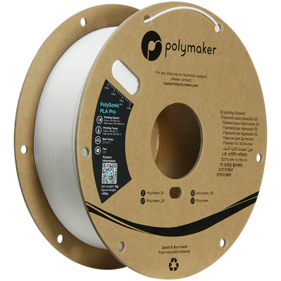 PolySonic PLA Pro Yüksek Hızlı Filament Beyaz - 1.75 mm 1 kg