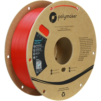 PolySonic PLA Pro Yüksek Hızlı Kırmızı Filament