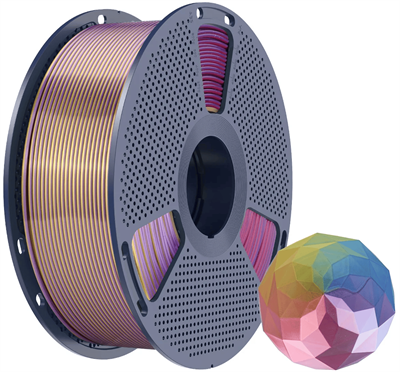 Sunlu Silk PLA+ 4 Renk Altın–Mor–Kırmızı–Mavi - 1kg 1.75mm