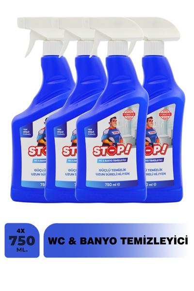 4lü Tuvalet/WC ve Banyo Temizleyici