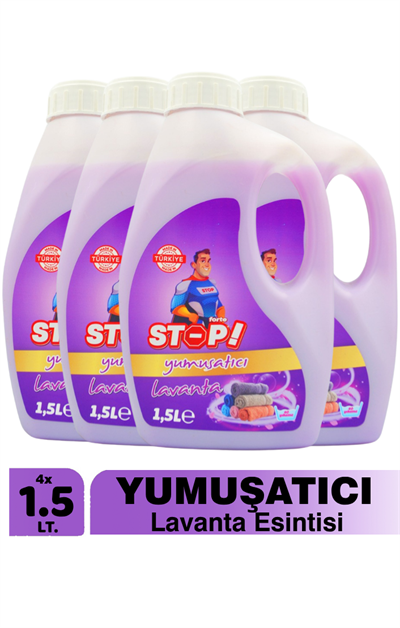 STOP Forte 4lü Çamaşır Yumuşatıcı 1.5 Litre Lavanta