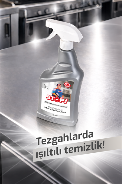 Stop Forte Inox Temizleyici ve Parlatıcı 750 ml.Beyaz Eşya & Paslanmaz Çelik.Uzun Süre Parlaklık