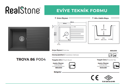 Realstone Troya Antrasit 86