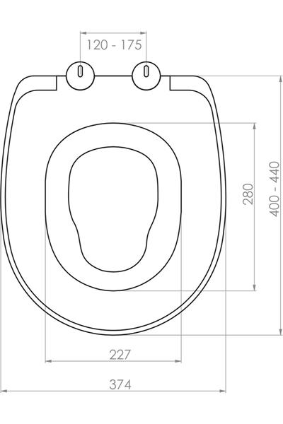 Universal Çocuk Adaptörlü Yavaş Kapanan Klozet Kapağı