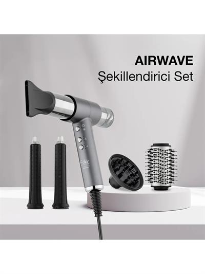 Fakir Airwave 5İn1 Silver Saç Şekillendirme Seti