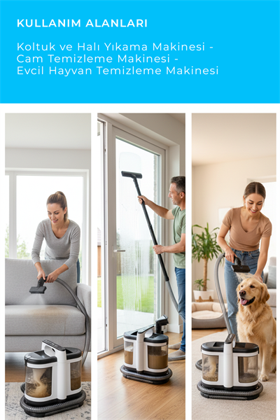 Pirantech V22c Koltuk Ve Halı Yıkama - Cam Temizleme - Evcil Hayvan Temizleme Makinesi