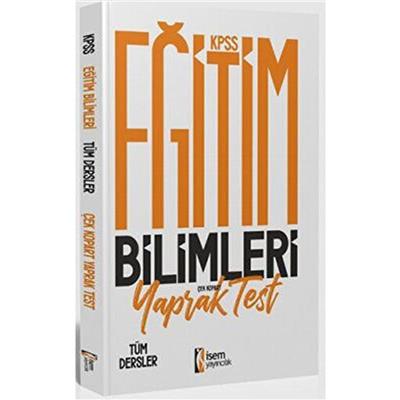 2023 İsem Yayıncılık KPSS Eğitim Bilimleri Tüm Dersler Çek Kopart Yaprak Testi