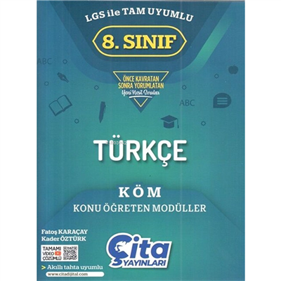 Çita Yayınları 8. Sınıf Türkçe Konu Öğreten Modülleri
