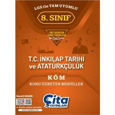 Çita Yayınları 8.Sınıf T.C. İnkılap Tarihi ve Atatürkçülük Konu Öğreten Modüller KÖM