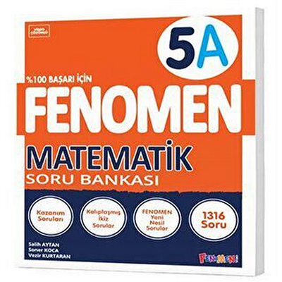 Kurmay Yayınları FENOMEN 5 MATEMATİK SORU BANKASI (A)