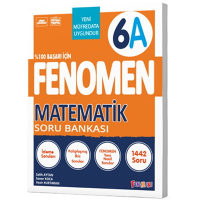Kurmay Yayınları FENOMEN 6 MATEMATİK SORU BANKASI (A)