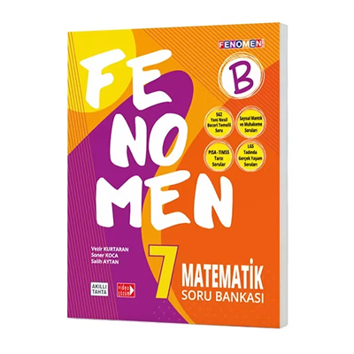 Kurmay Yayınları Fenomen 7.Sınıf Matematik Soru Bankası (B)