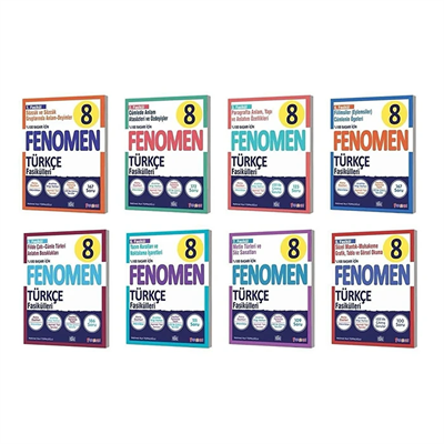Kurmay Yayınları FENOMEN 8 TÜRKÇE FASİKÜLLERİ (TOPLAM 8 FASİKÜL)