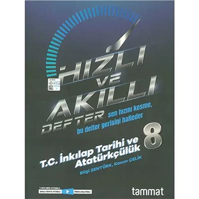 Tammat Yayıncılık LGS T.C. İnkılap Tarih ve Atatürkçülük Hızlı ve Akıllı Defter