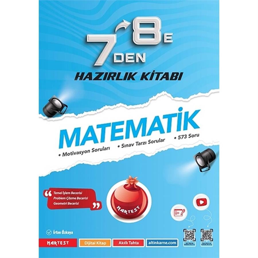 Nartest Yayınevi 7 Den 8 E Matematik Hazırlık Kitabı | Nartest