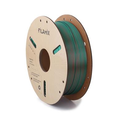 Filamix Silk Magic PLA Filament 1.75 mm 1 Kg - (Kırmızı - Yeşil)