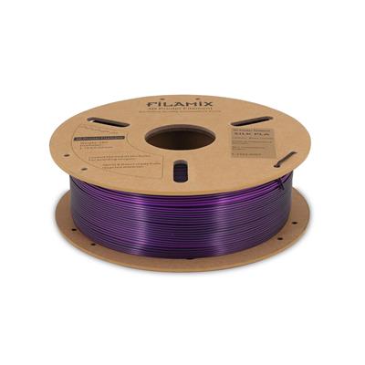 Filamix Silk Magic PLA Filament 1.75 mm 1 Kg - (Siyah - Mor)