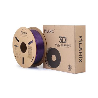 Filamix Silk Magic PLA Filament 1.75 mm 1 Kg - (Siyah - Mor)