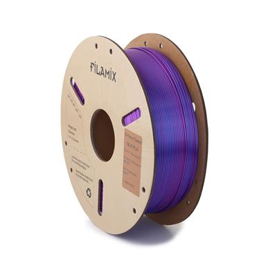 Filamix Silk Magic PLA Filament 1.75 mm 1 Kg - (Mavi - Mor)