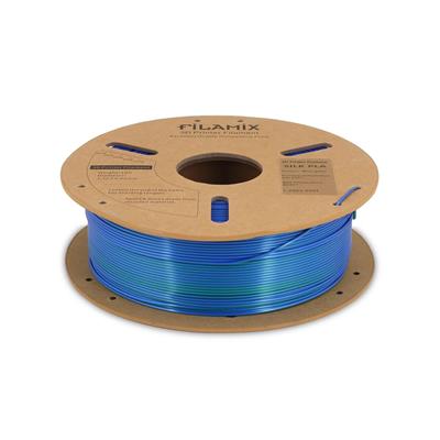 Filamix Silk Magic PLA Filament 1.75 mm 1 Kg - (Mavi - Yeşil)