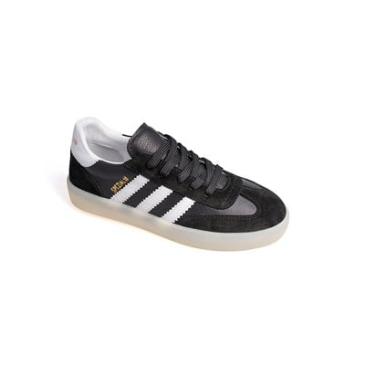 Tesla Clup  Unisex& Şerit Detaylı Hakiki Deri Sneakers Spor Ayakkabı