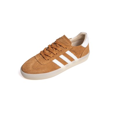 Tesla Clup  Unisex& Şerit Detaylı Hakiki Deri Sneakers Spor Ayakkabı