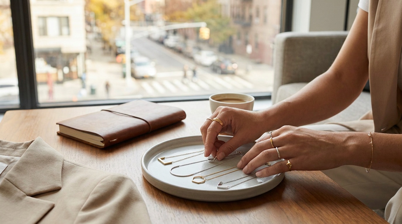 şehre dönüş stilleri,modern takı kombinleri,minimalist aksesuar seçimi,sonbahar takı trendleri